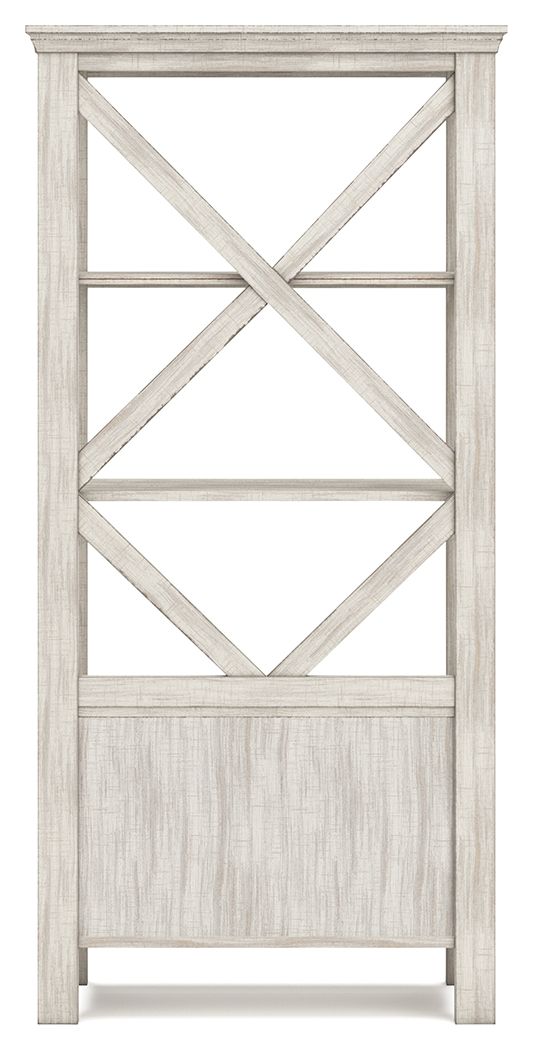 Carynhurst - Whitewash - Large Bookcase