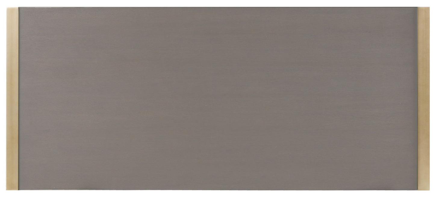 Curata - Writing Desk - Dark Brown / Gold