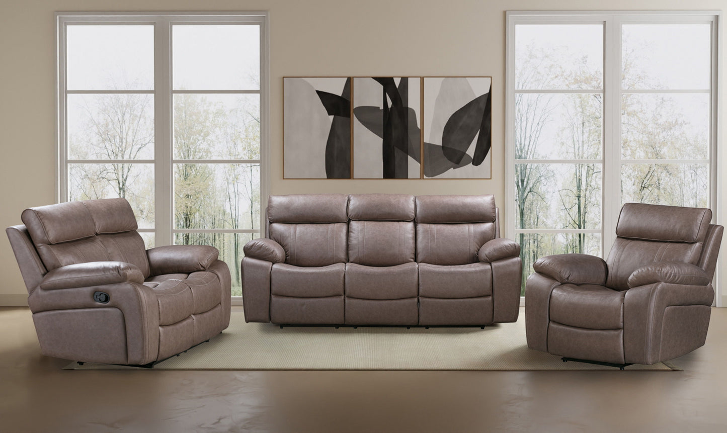 Theon - Manual Sofa With Drop Down Table - Stokes Toffee