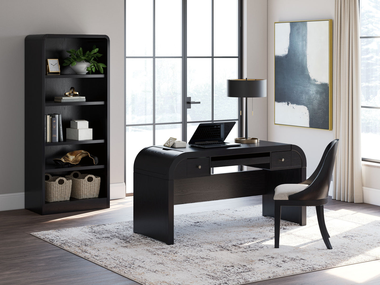 Rowanbeck - Large Bookcase - Black