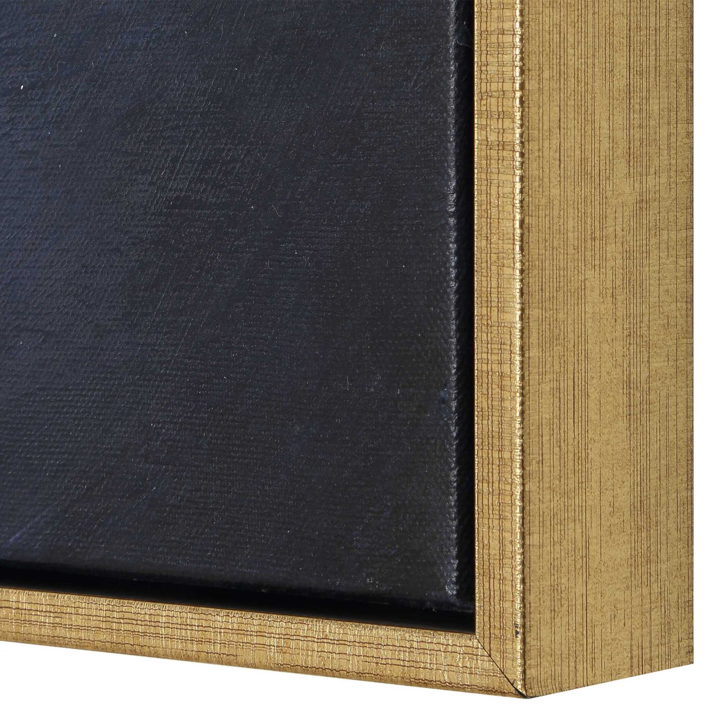 Cold Shoulder - Hand Painted Landscape Art - Black / Blue / Gray / White / Woodtone