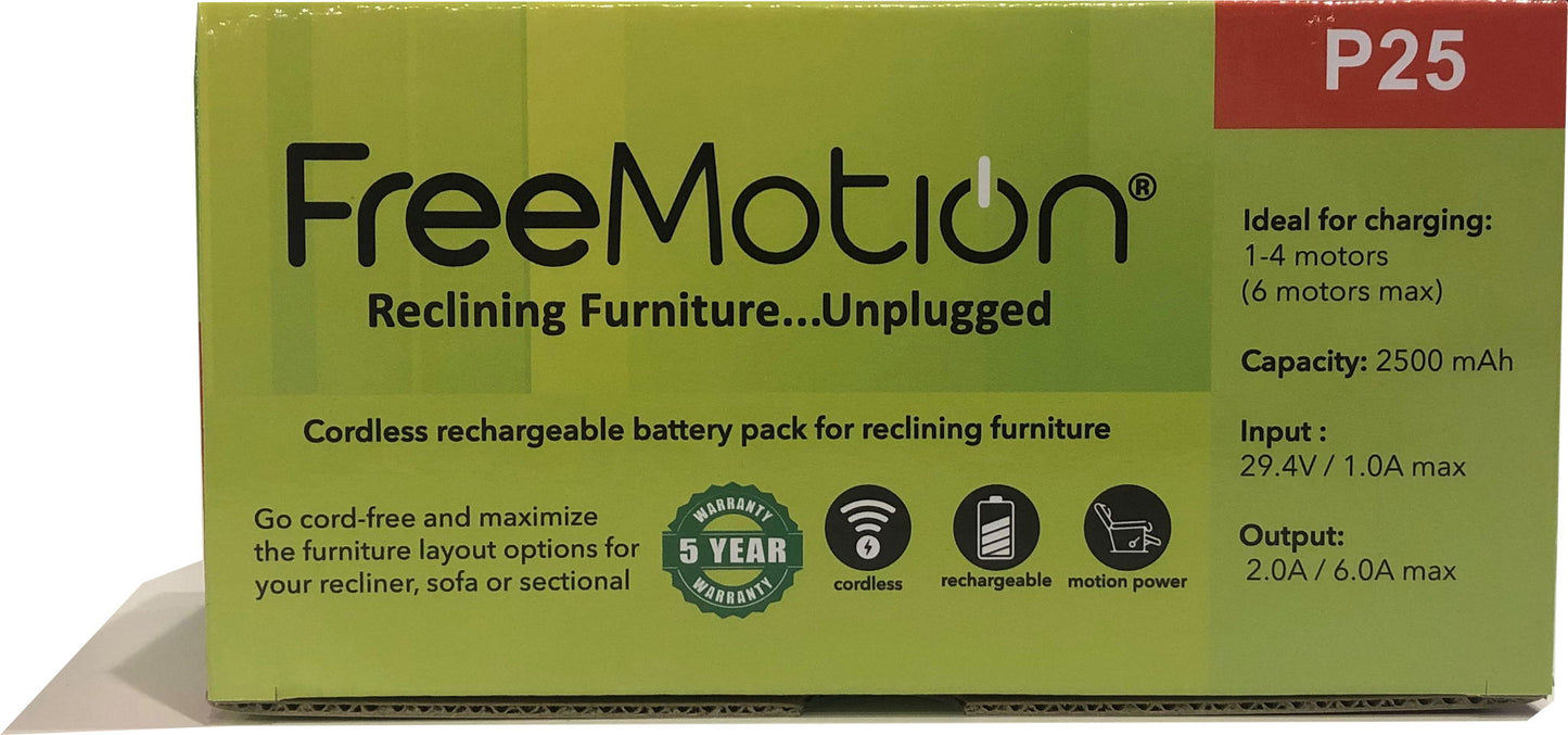 Freemotion - Battery 2500mAh And Universal Bracket - Black