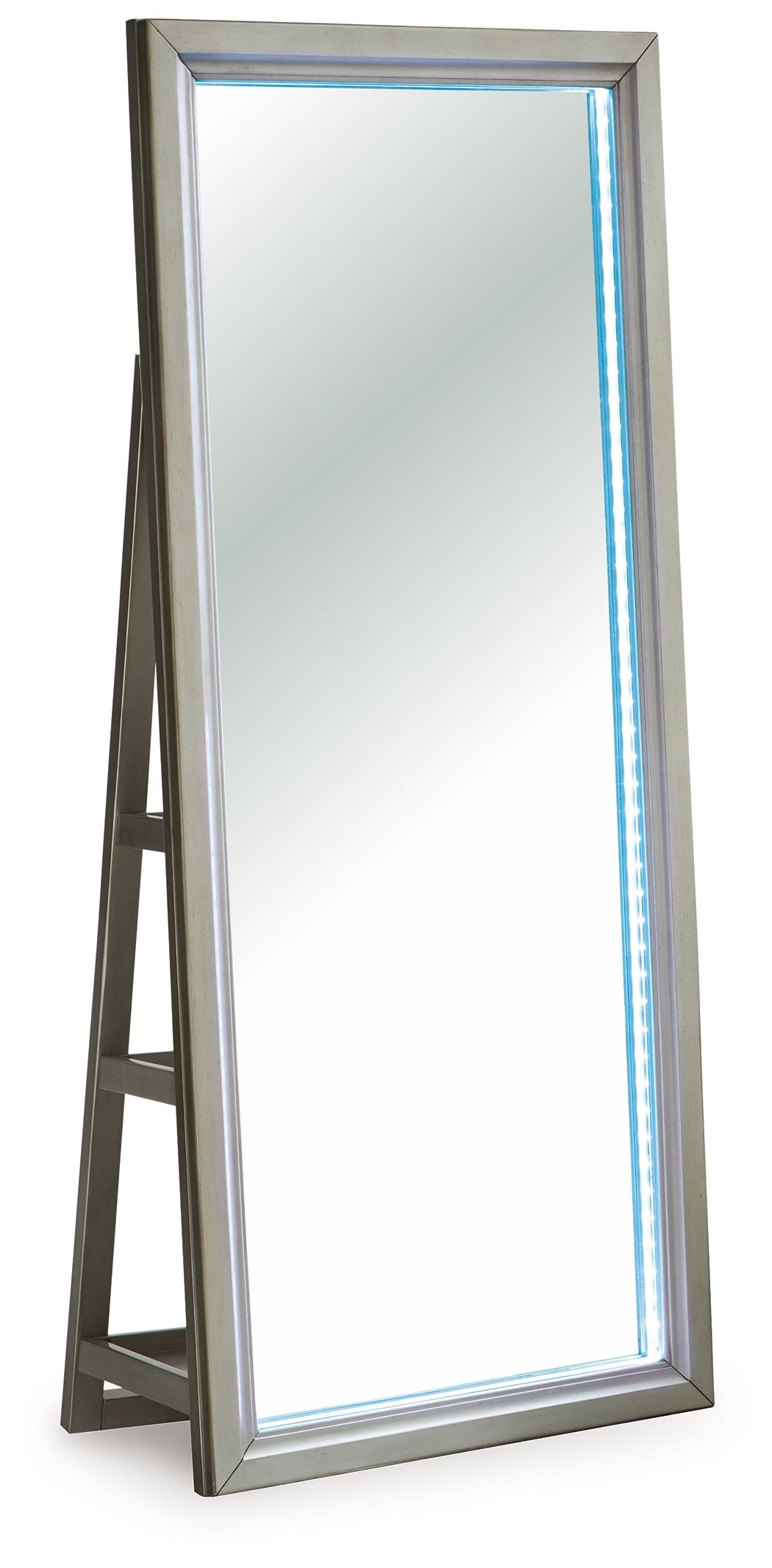 Evesen - Champagne - Floor Standing Mirror With Storage