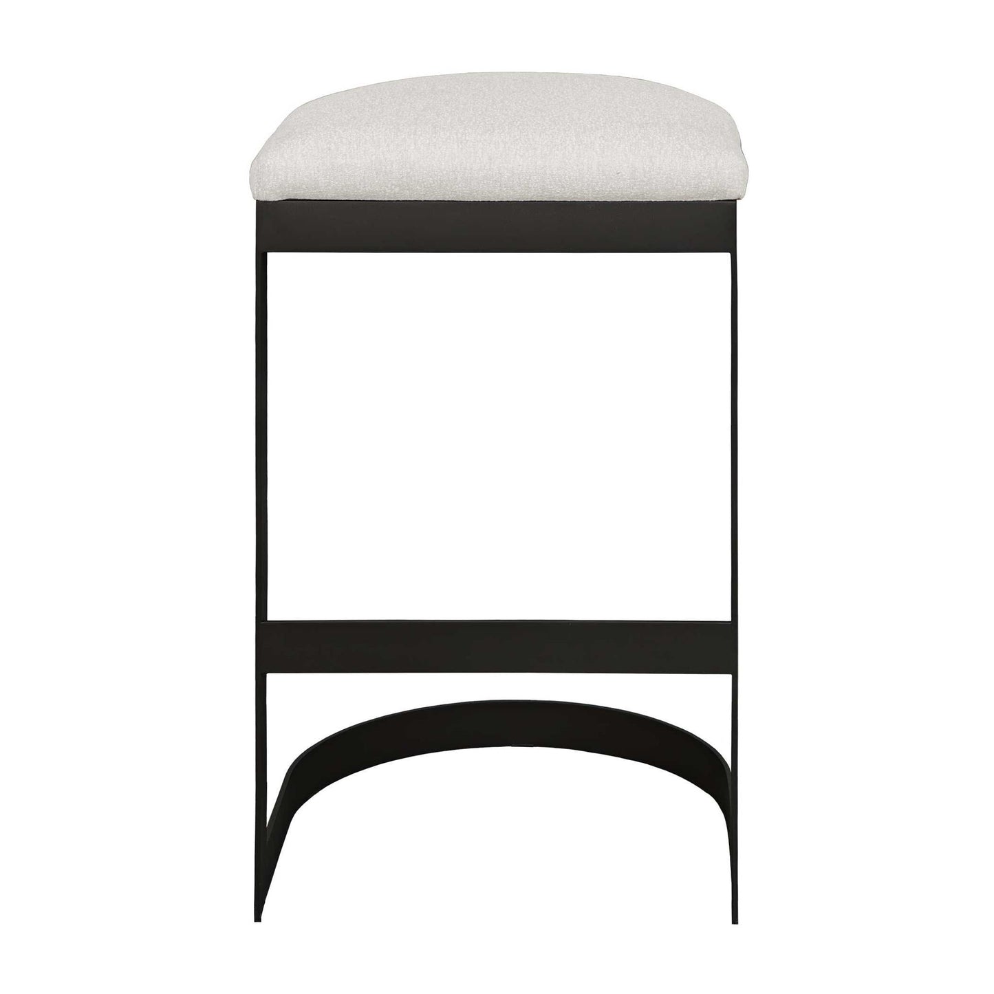 Maude - Outdoor Bar Stool - White / Black