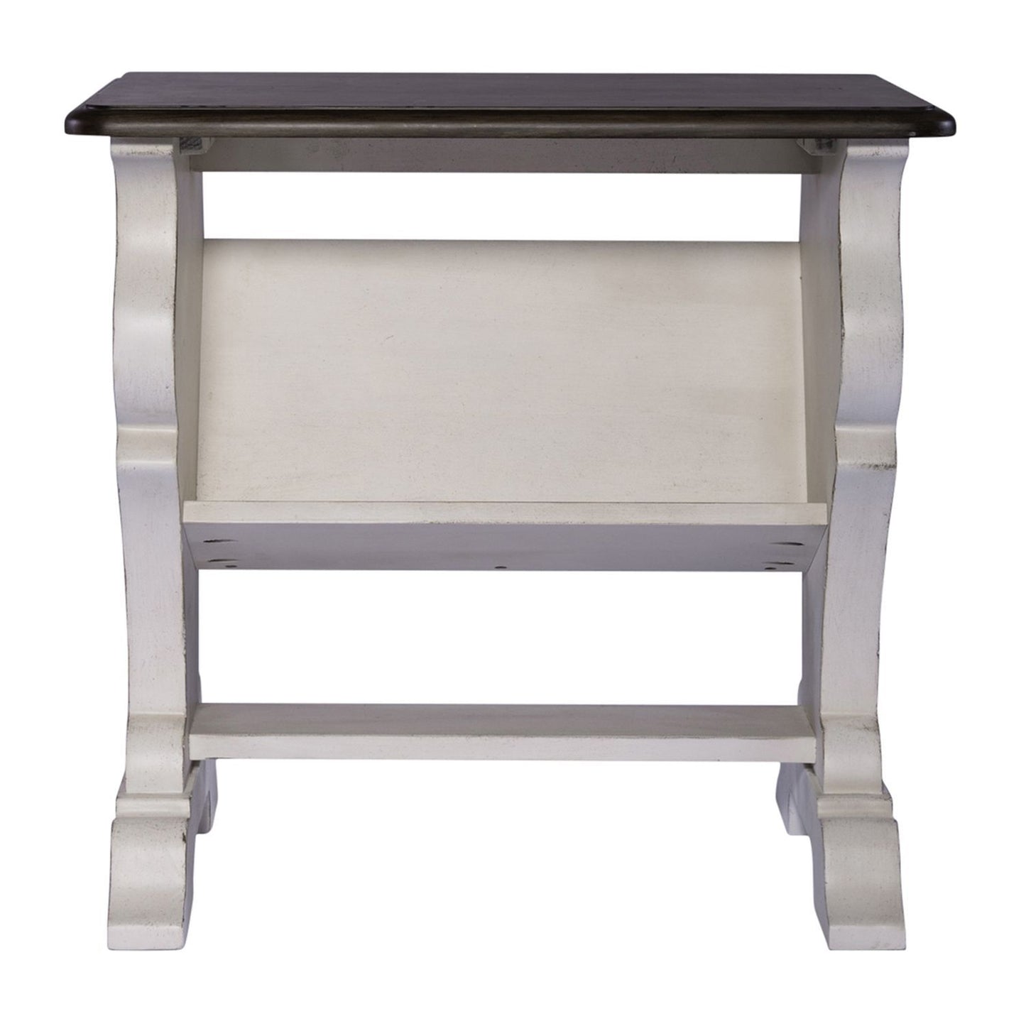 Abbey Road - Library Chair Side Table - White