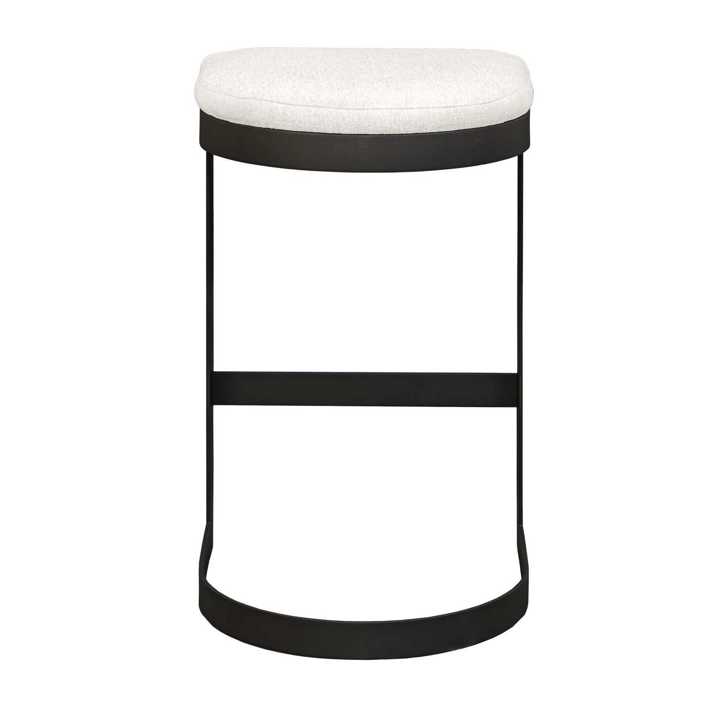 Maude - Outdoor Bar Stool - White / Black