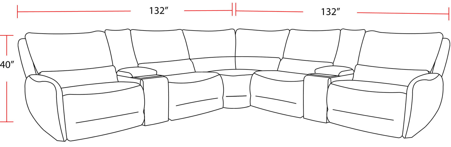 Stellar - Modular Power Reclining Sectional