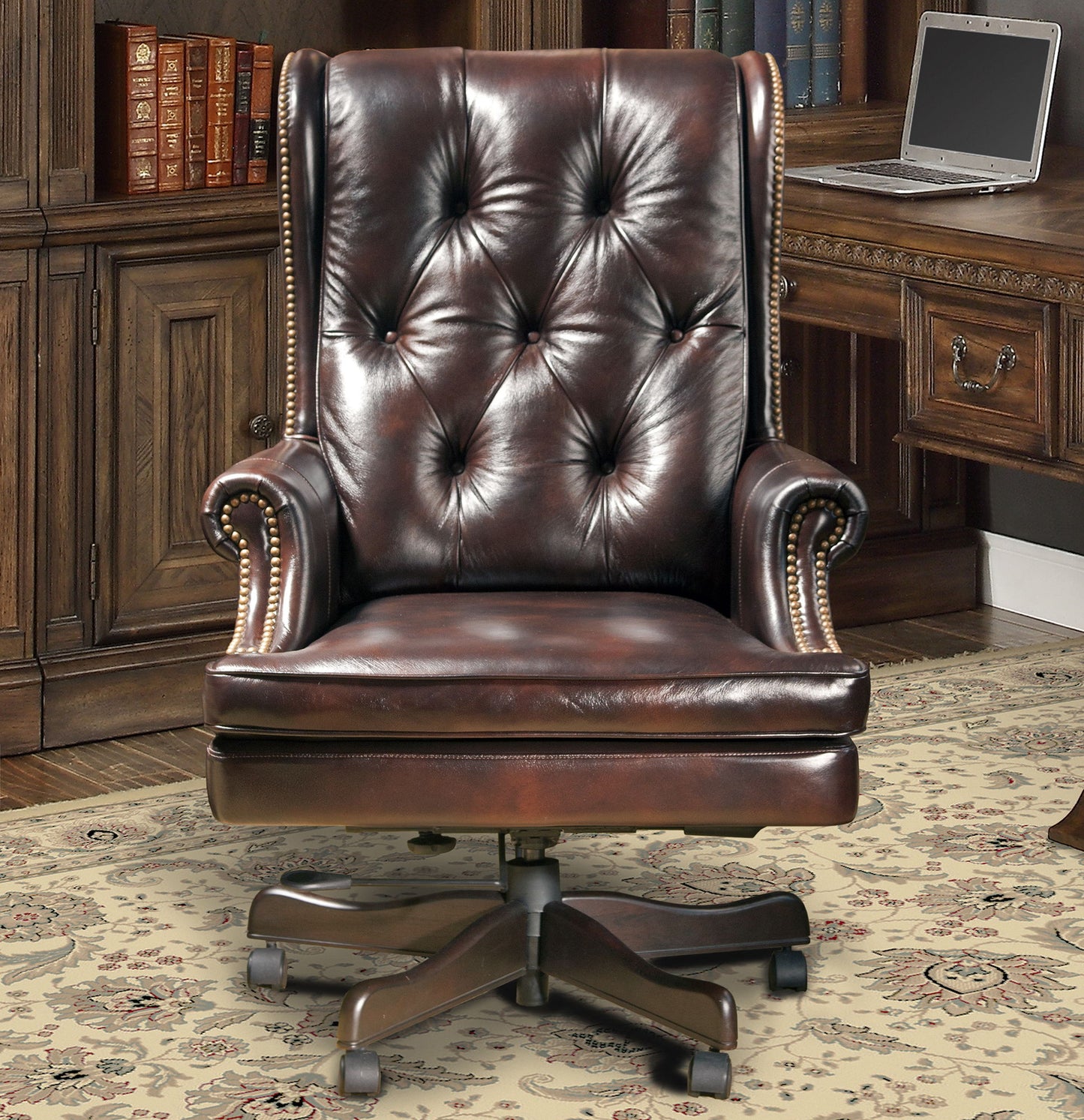 Dc#112 - Ha - Desk Chair - Havana w/ Brown Base