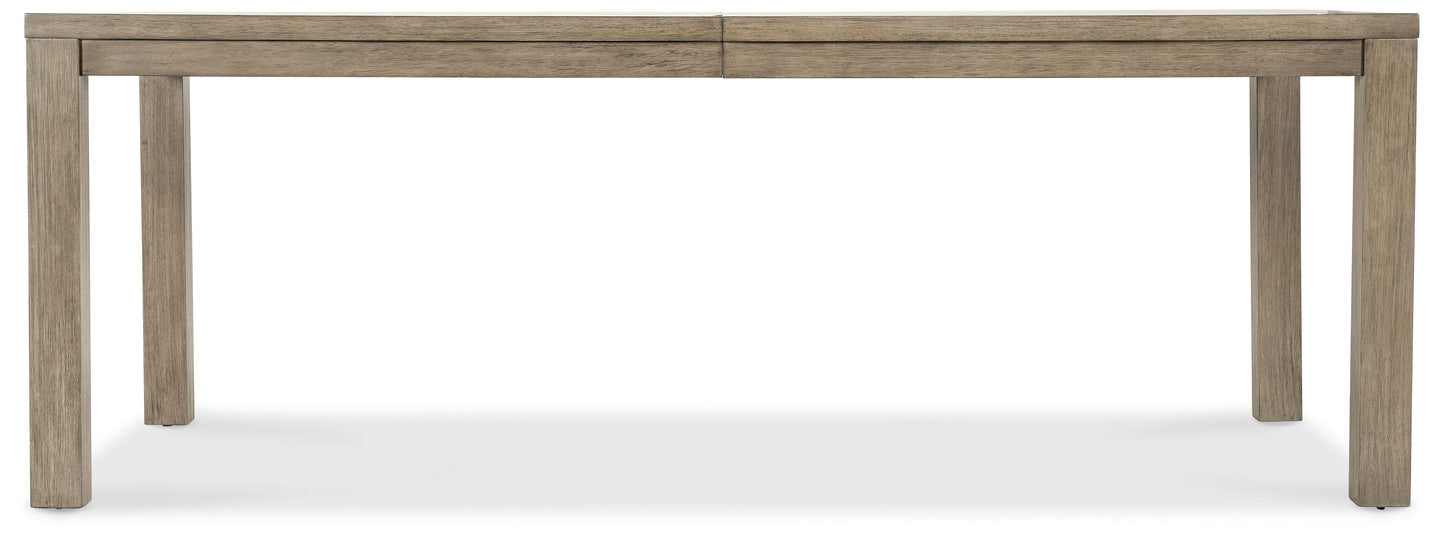 Sonnet - Rectangular Dining Table With One 18" Leaf - Dark Gray