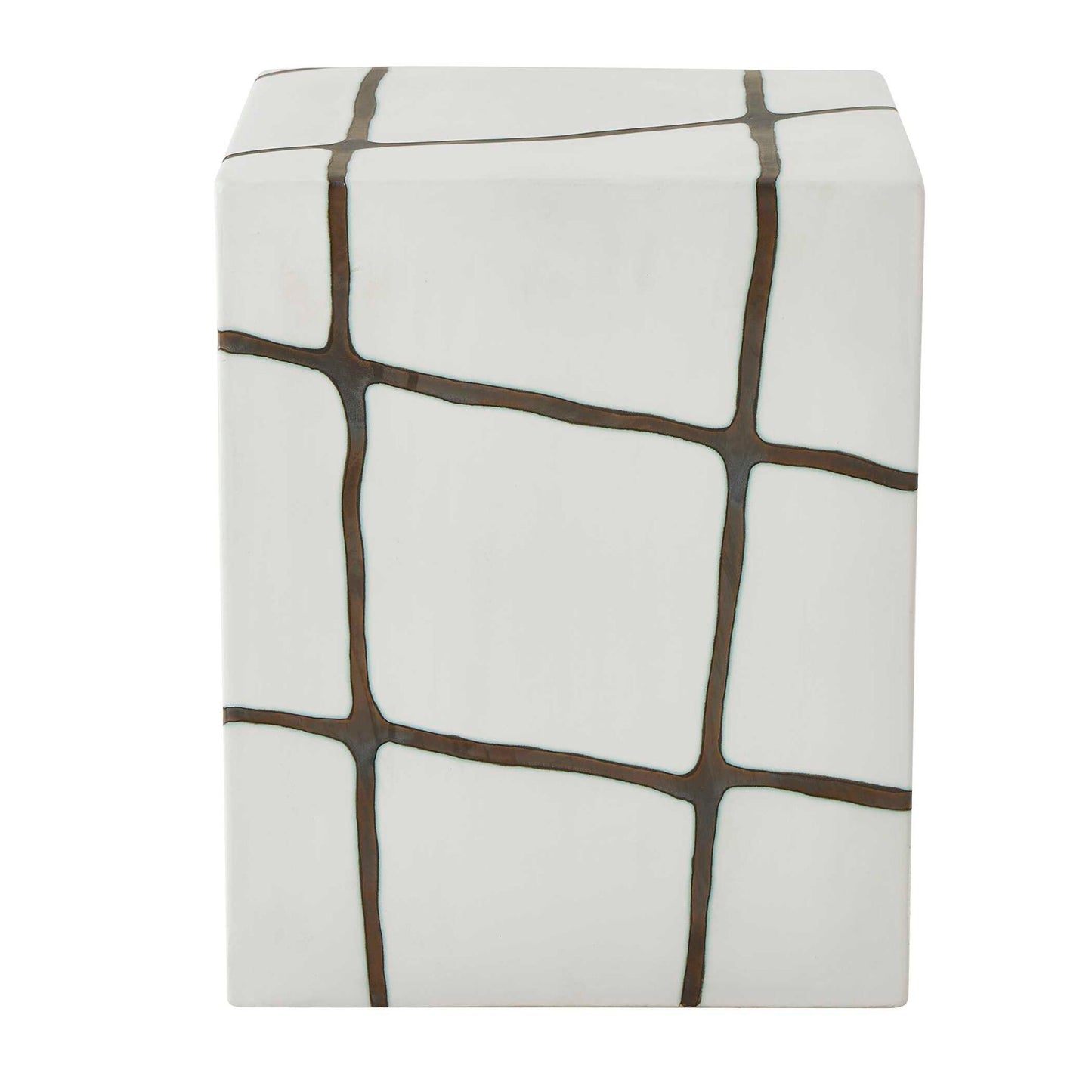 Rocklyn - Garden Stool - Bronze / White