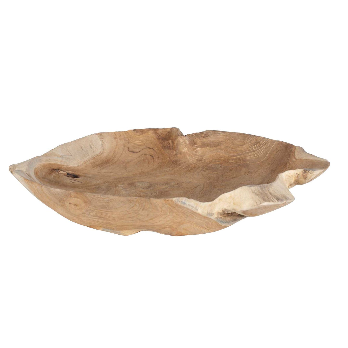 Organic Embrace - Outdoor Teak Bowl - Brown