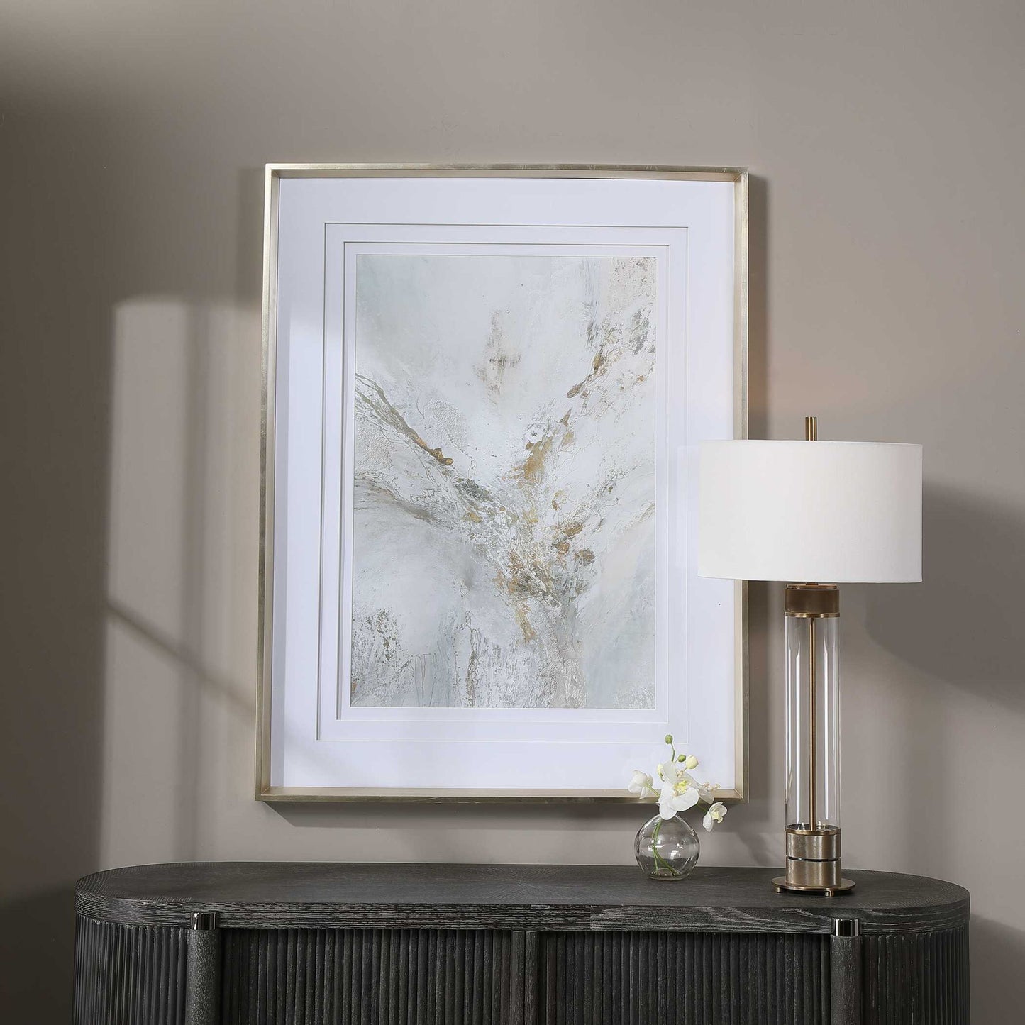 Ethos - Framed Abstract Print - Gold