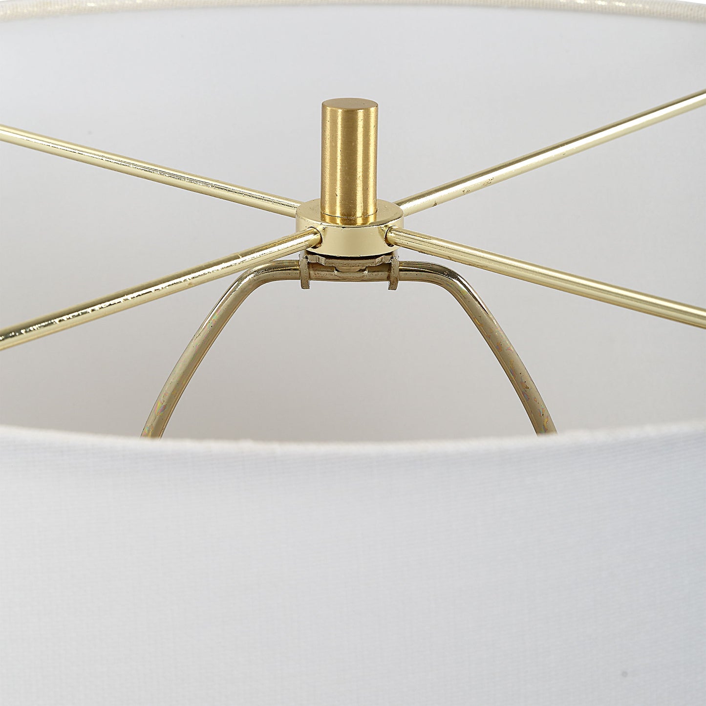 Magdaline - Rustic Table Lamp - White