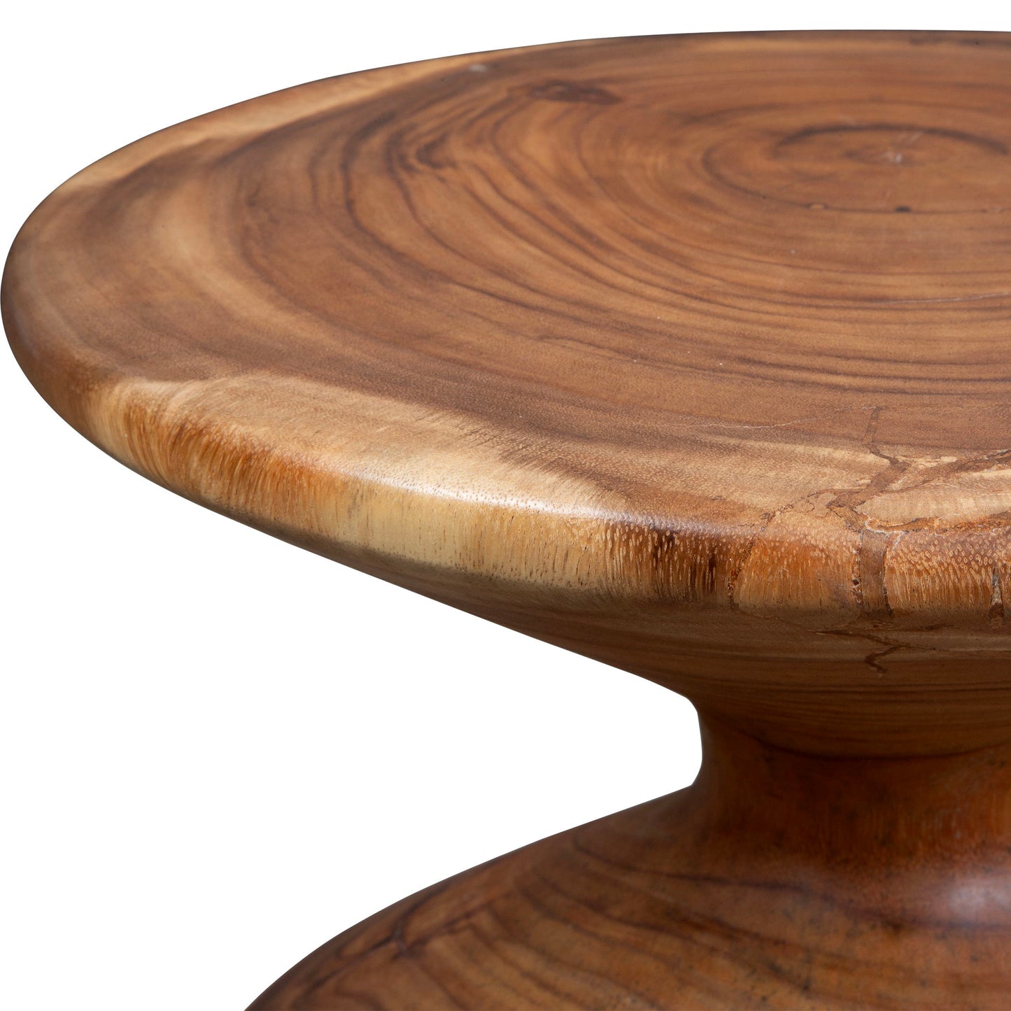 Lynx - Hourglass Accent Table - Dark Brown