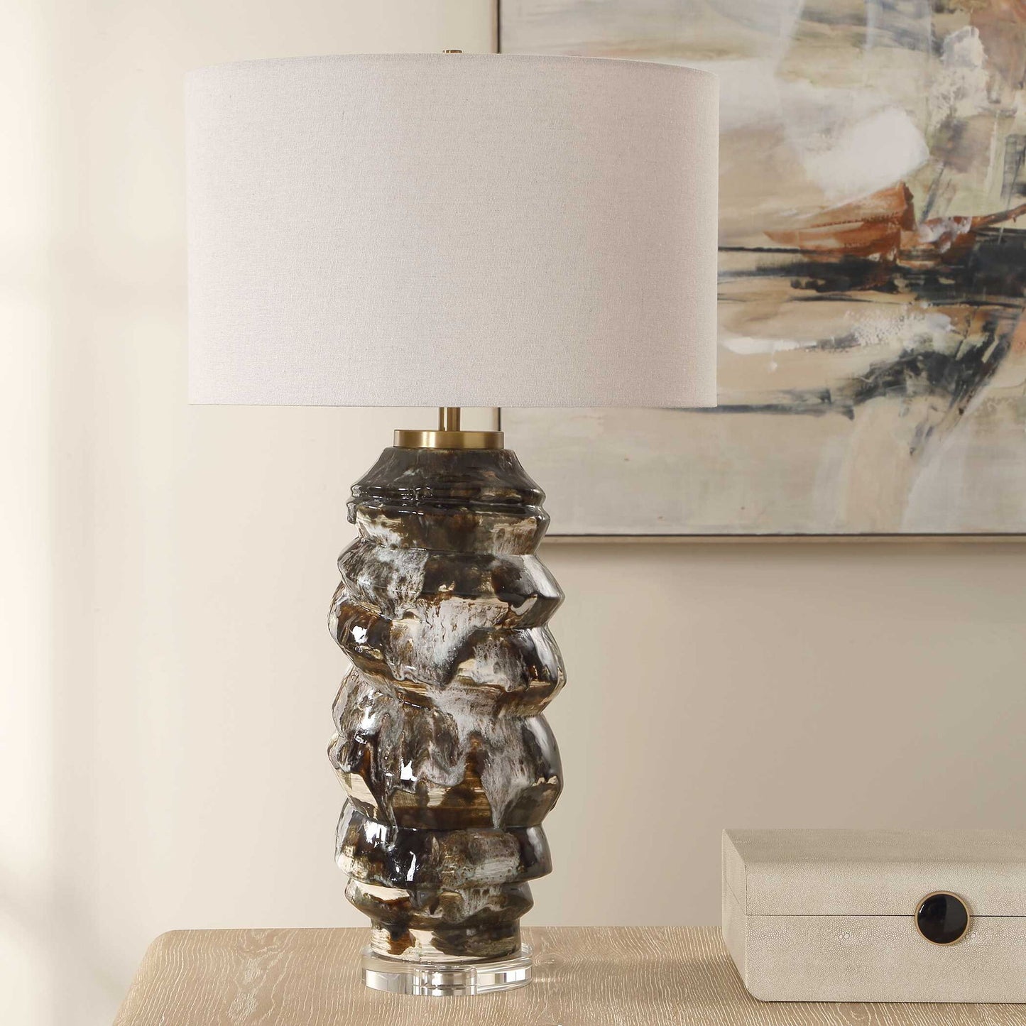 Cuoco - Table Lamp - Mottled Brown