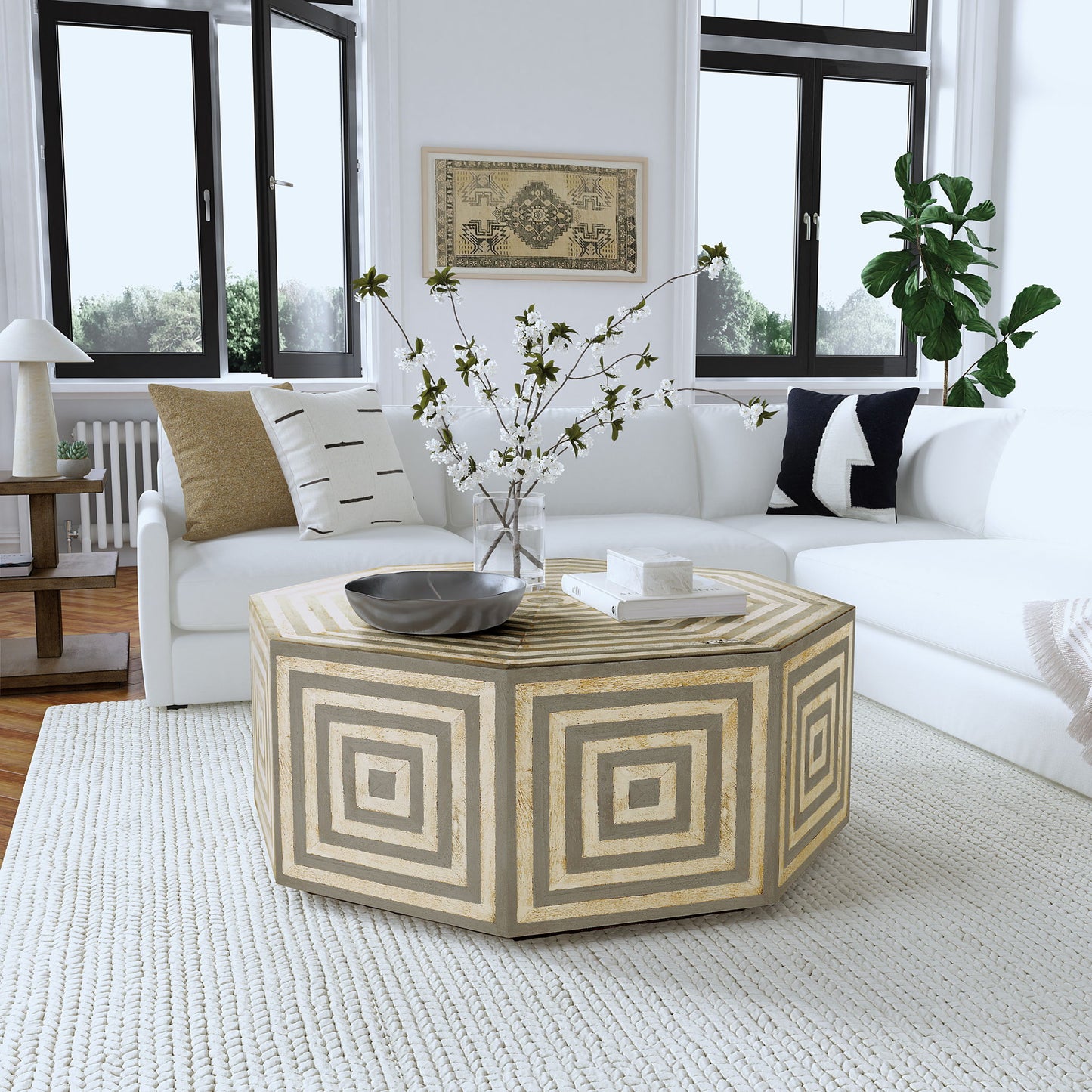 Commerce And Market - Octagonal Cocktail Table