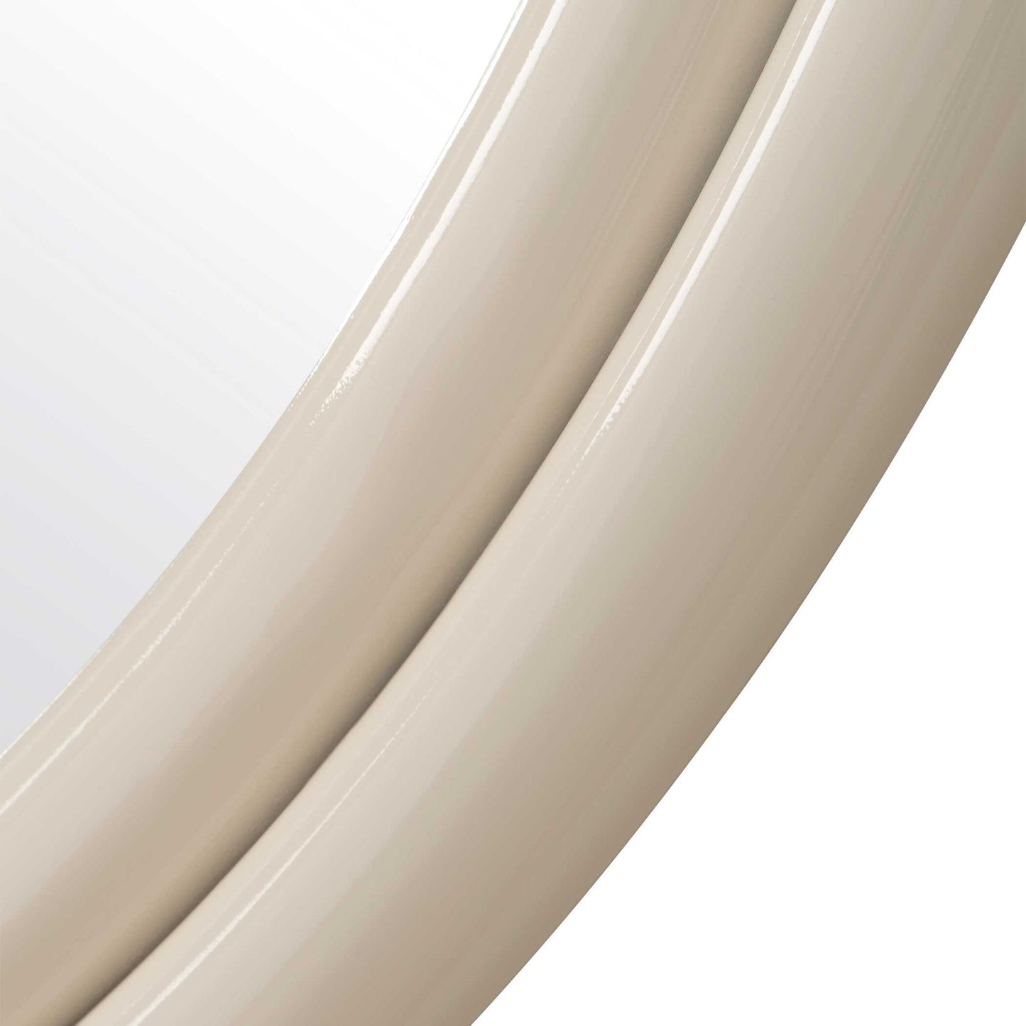 Florian - Warm White Round Mirror - White