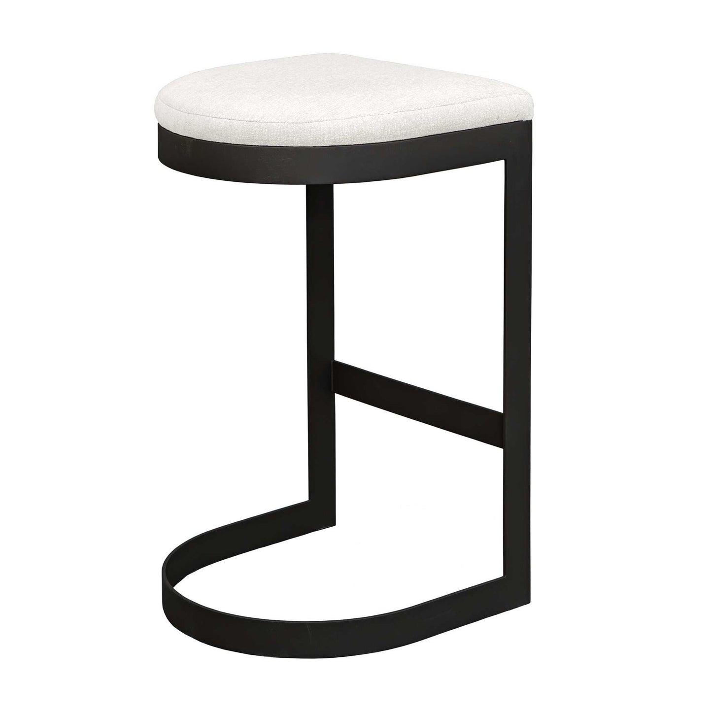 Maude - Outdoor Bar Stool - White / Black