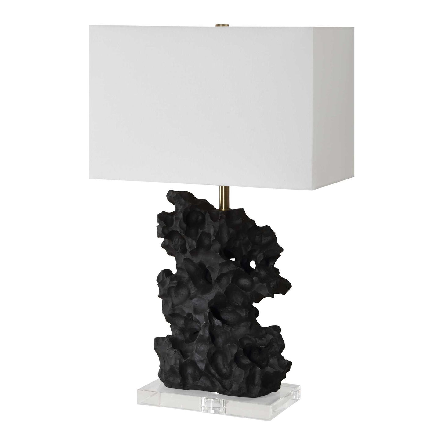 Basalt - Black Stone Table Lamp