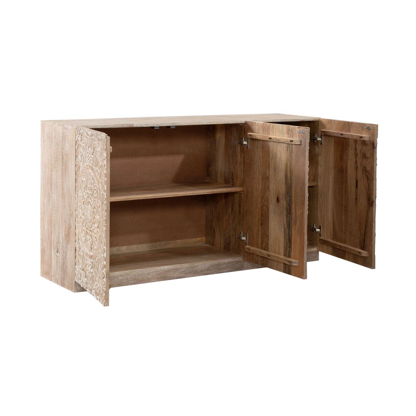 Melody - 3 Door Accent Cabinet - Brown