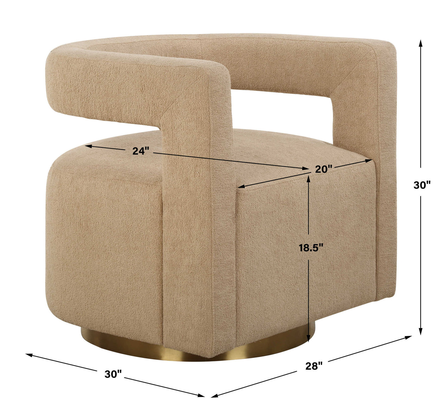 Grounded - Modern Swivel Chair