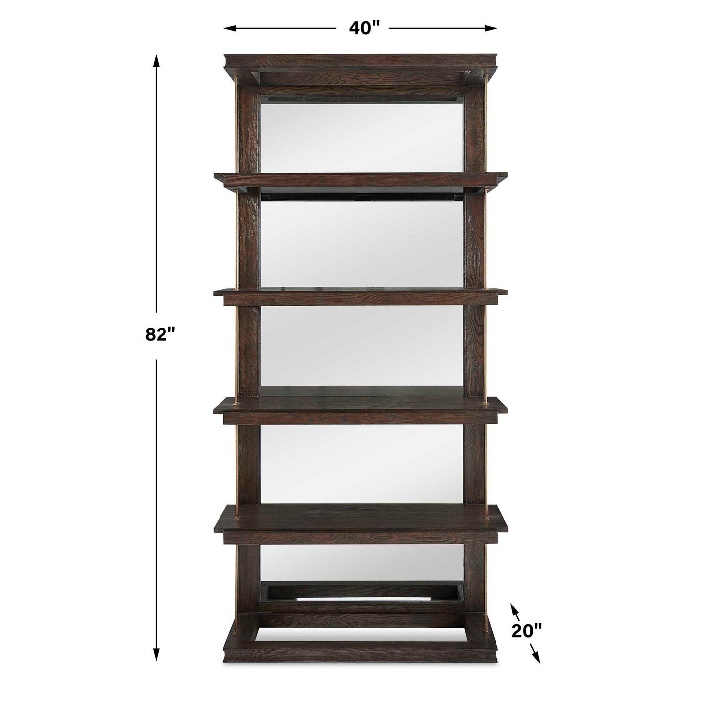 Kai - Etagere - Dark Walnut