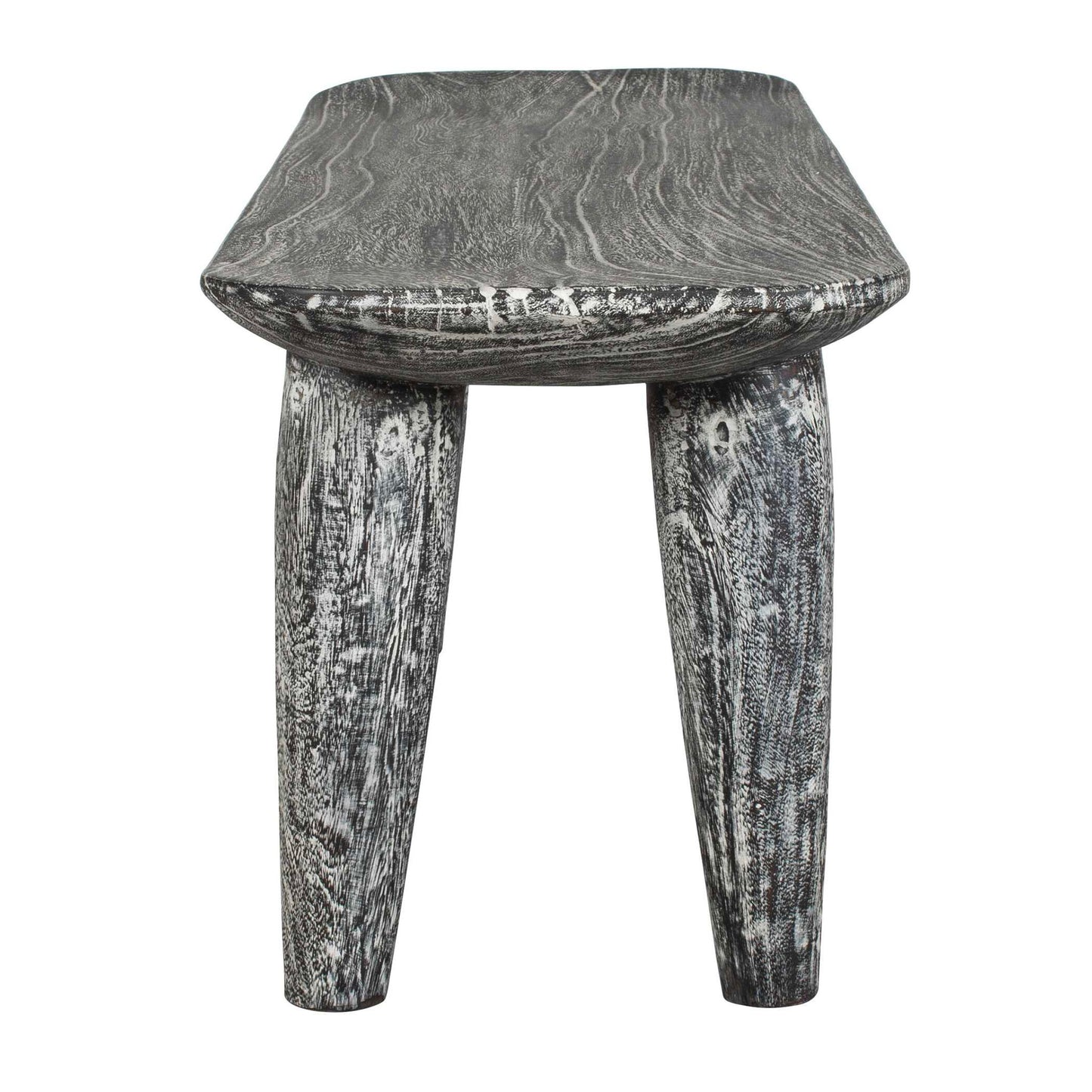 Fade To Black - Wood Bench - Black / White