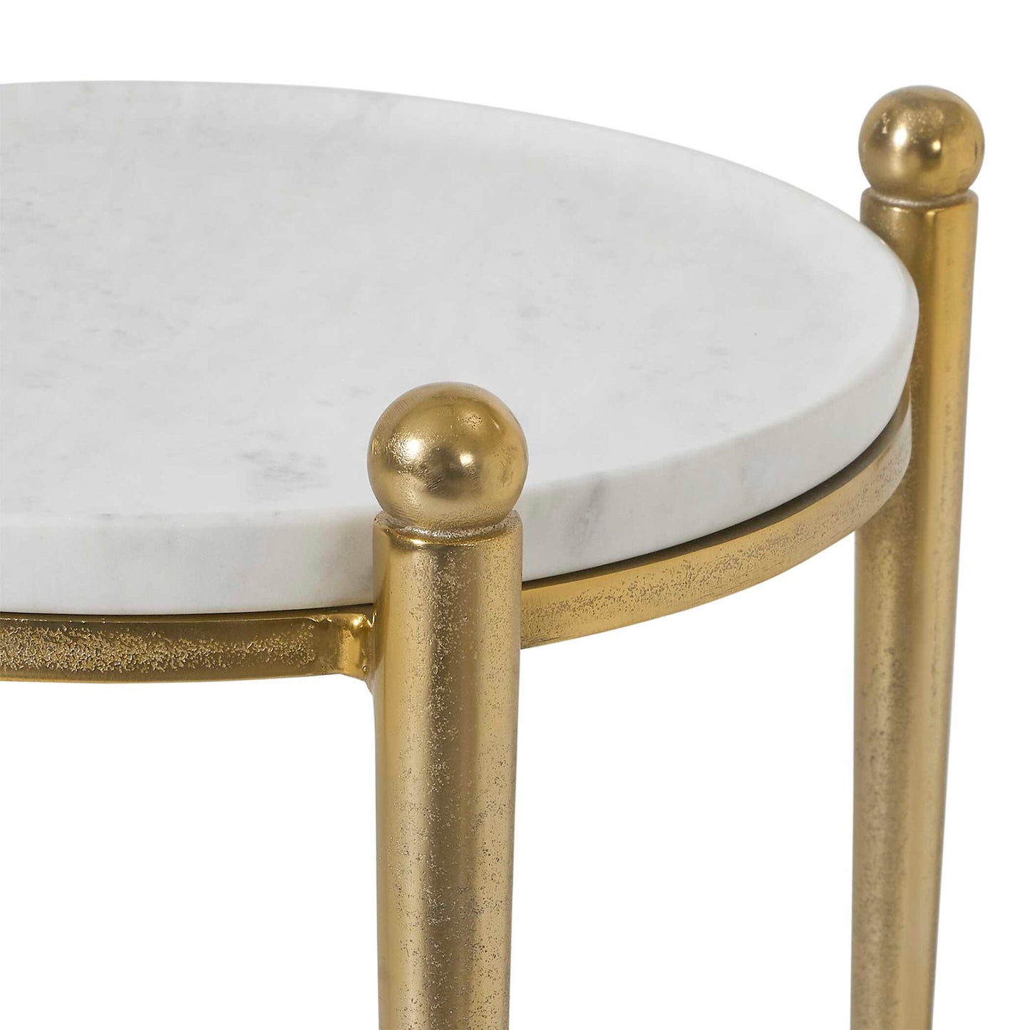 Nahunta - Accent Table - Antique Brass