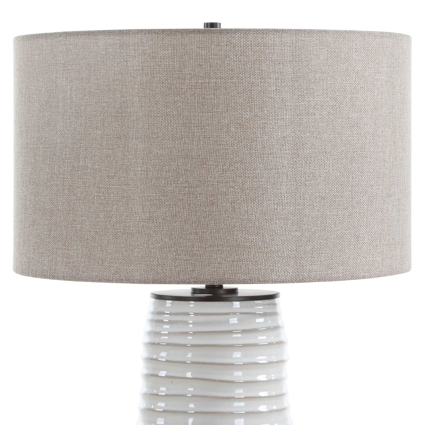Barat - Ceramic Table Lamp - White
