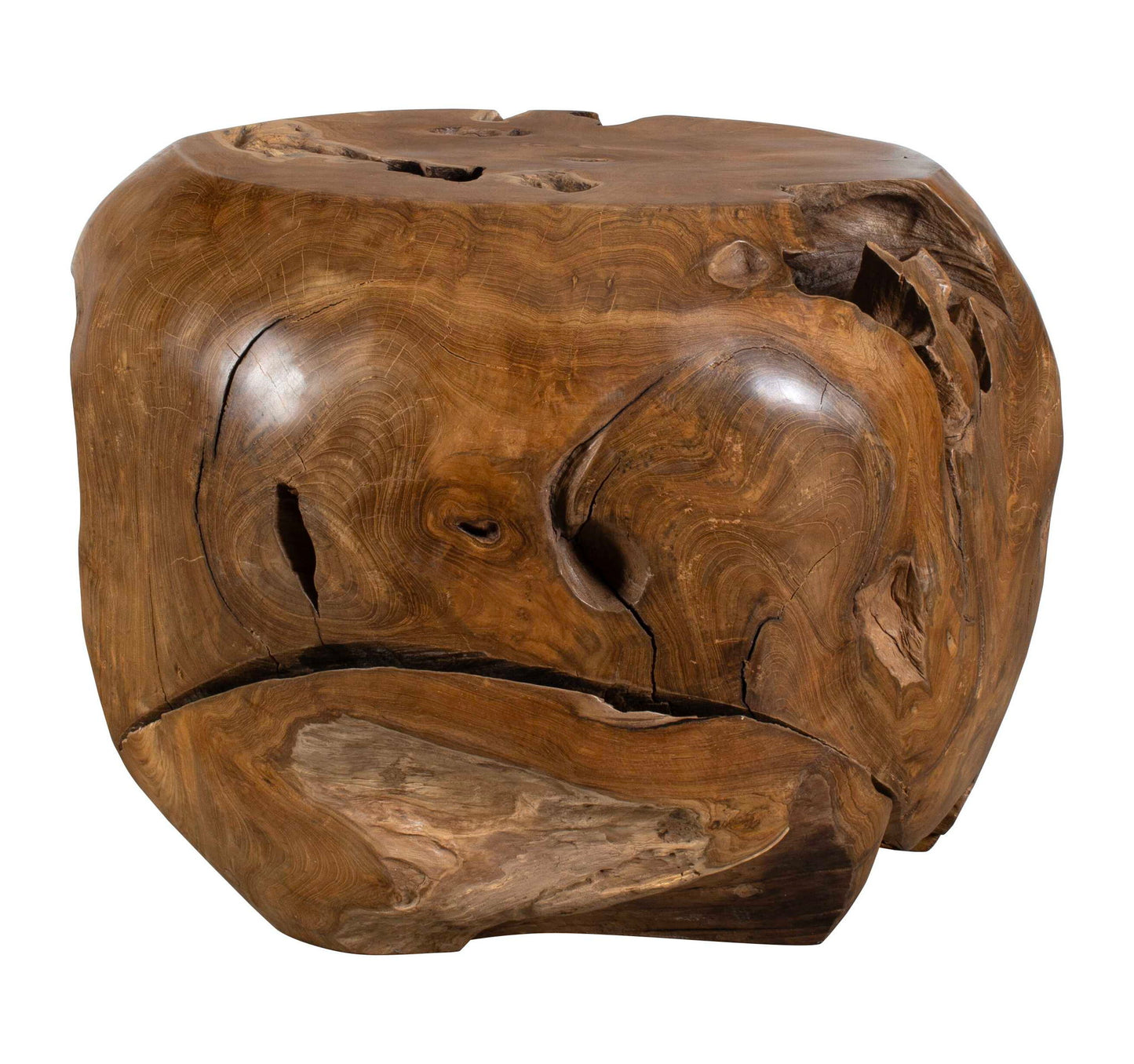 Sola - Outdoor Side Table - Brown / Woodtone