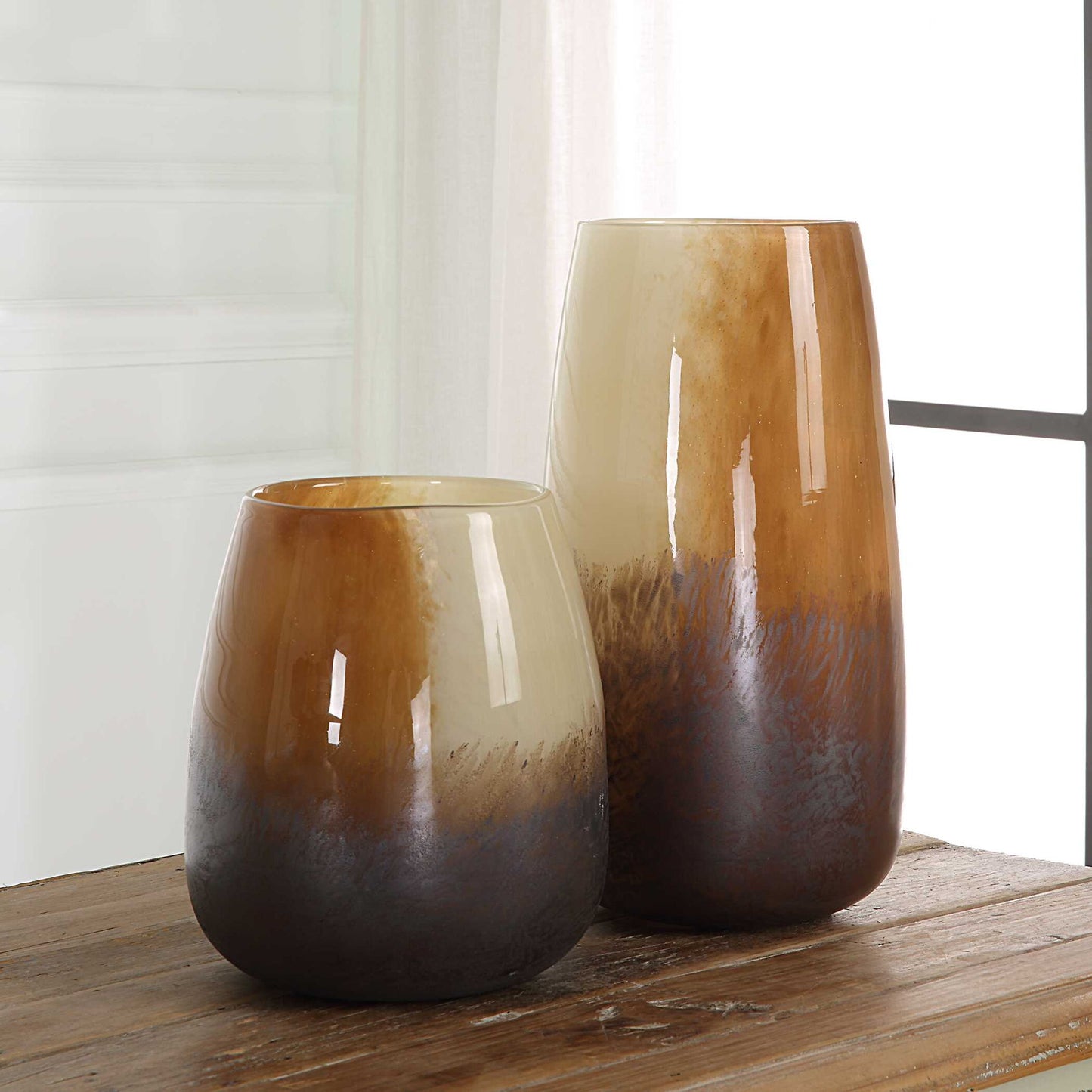 Desert Wind - Glass Vases (Set of 2)