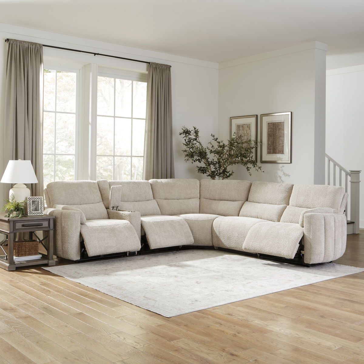 Modesto - Modular Power Reclining Sectional With Power Adjustable Headrests