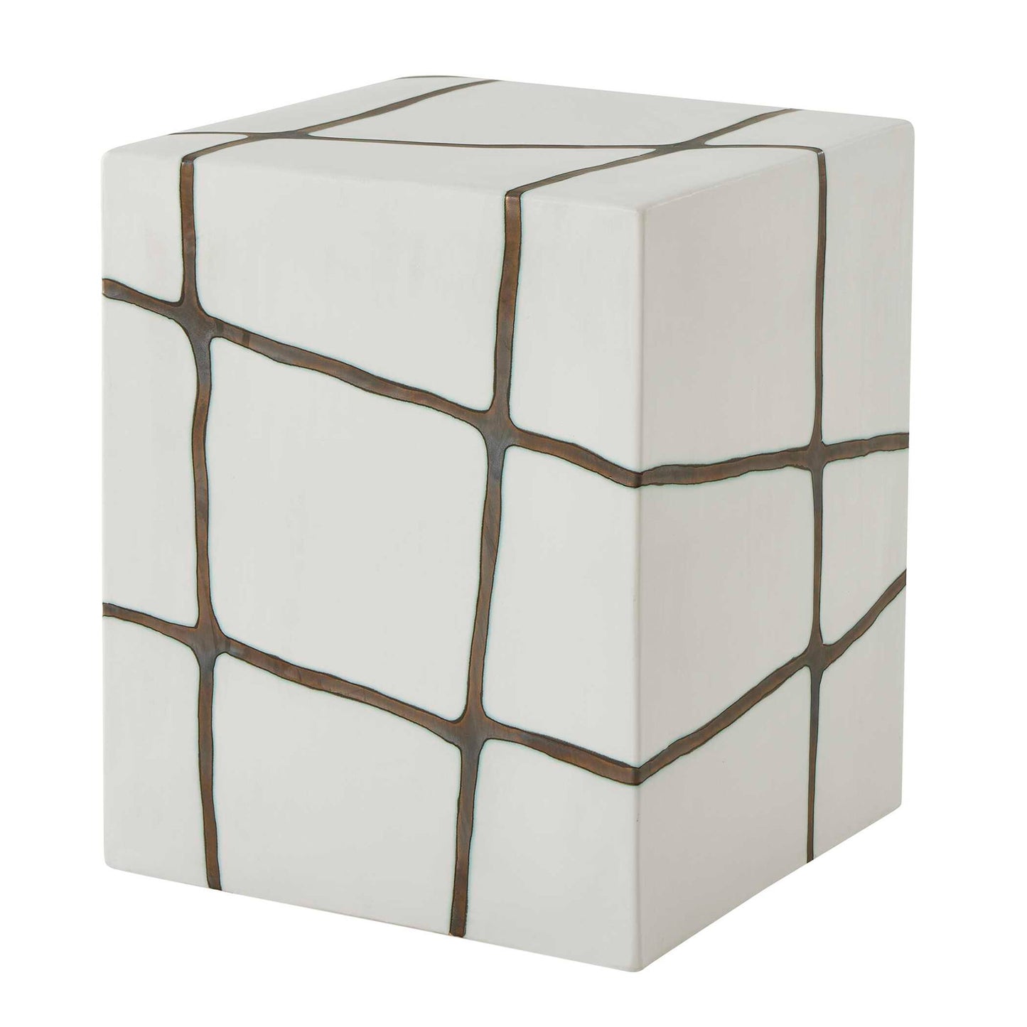 Rocklyn - Garden Stool - Bronze / White