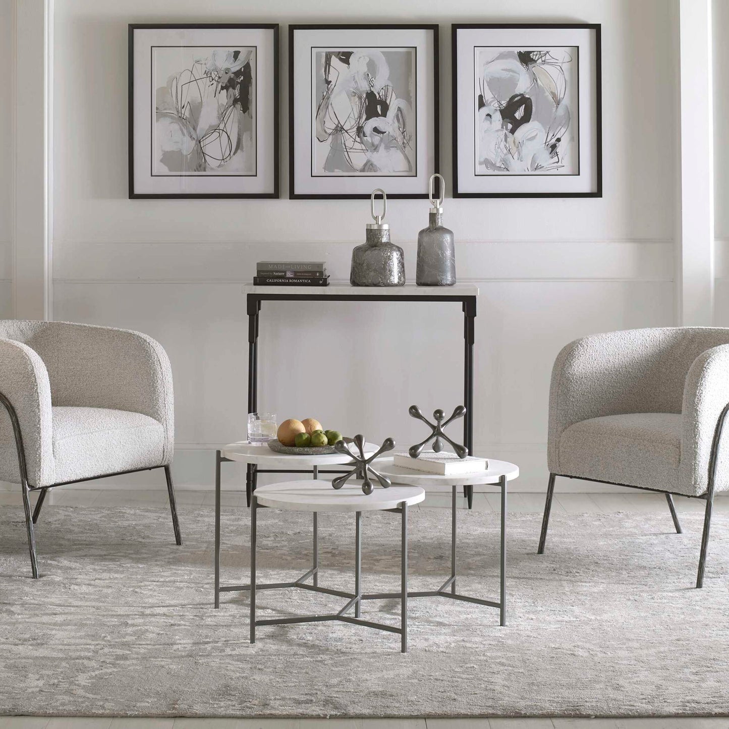 Contarini - Tiered Coffee Table - White