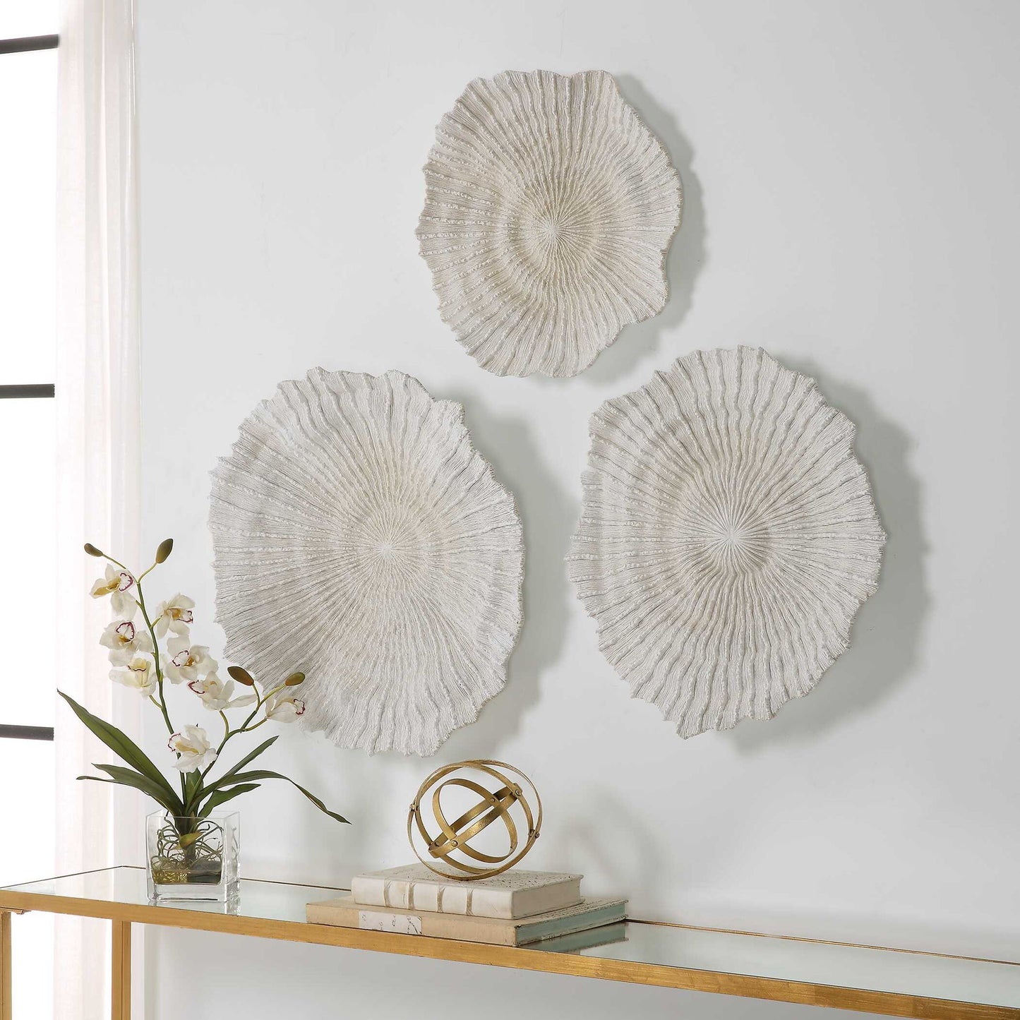 Ocean Gems - Wall Decor (Set of 3) - Ivory
