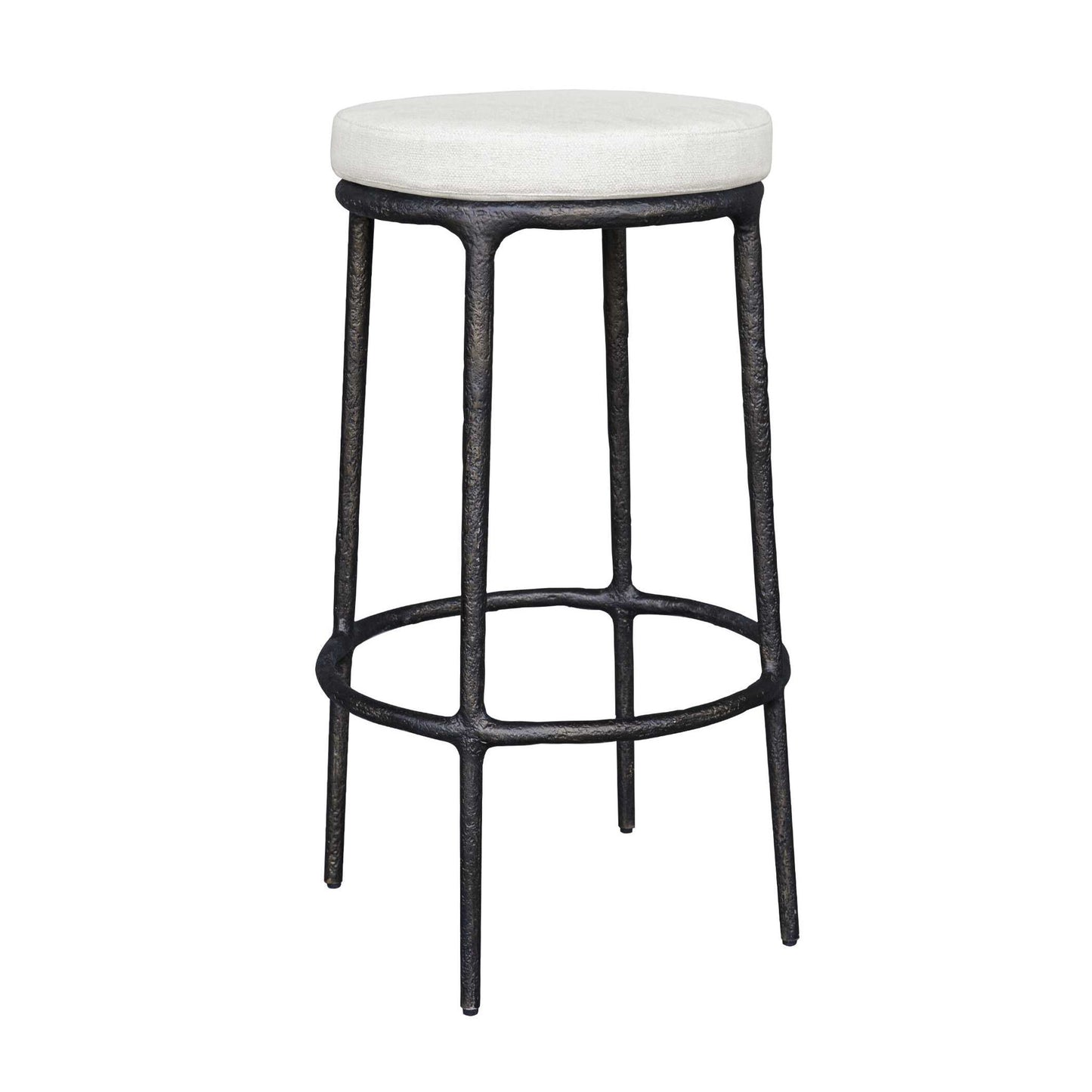 Thayer - Outdoor Bar Stool - Black / White