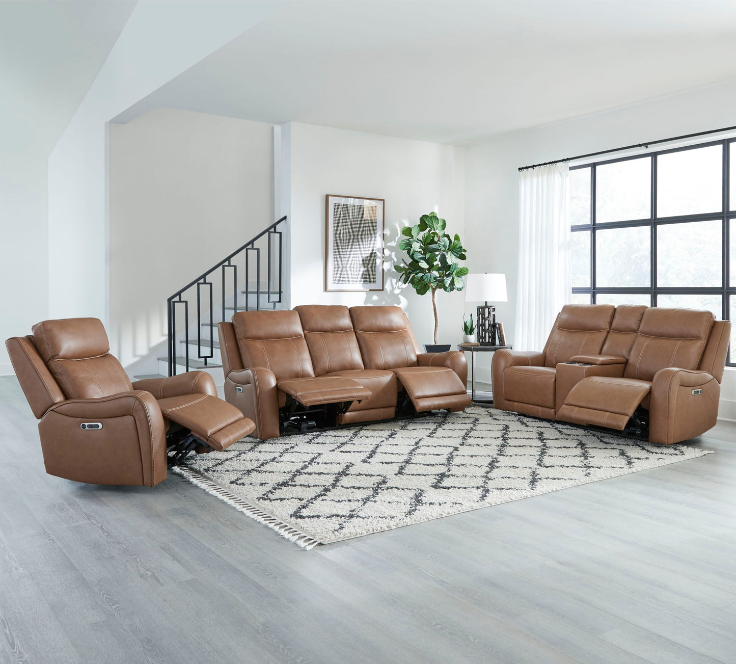Haywood - Power Reclining Sofa - Butternut