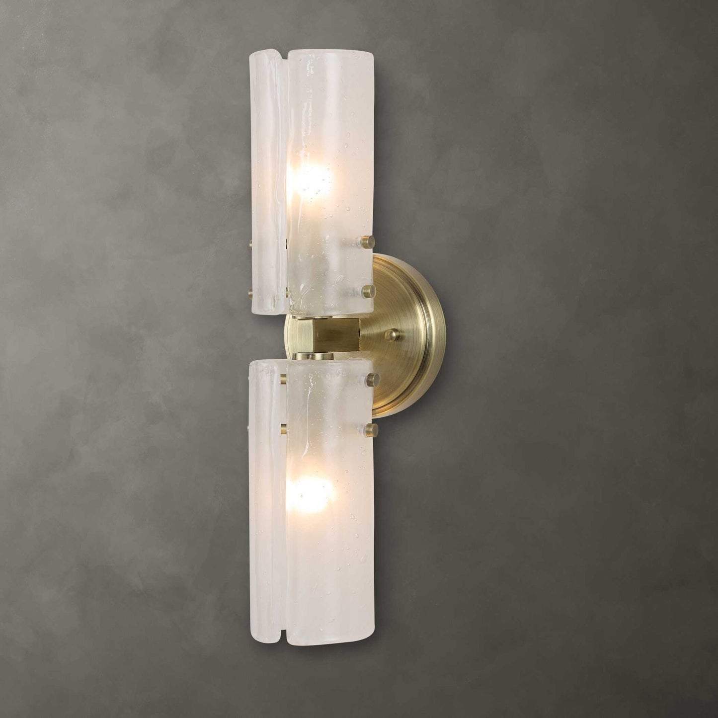 Mistie - 2 Light Glass Sconce - Bronze