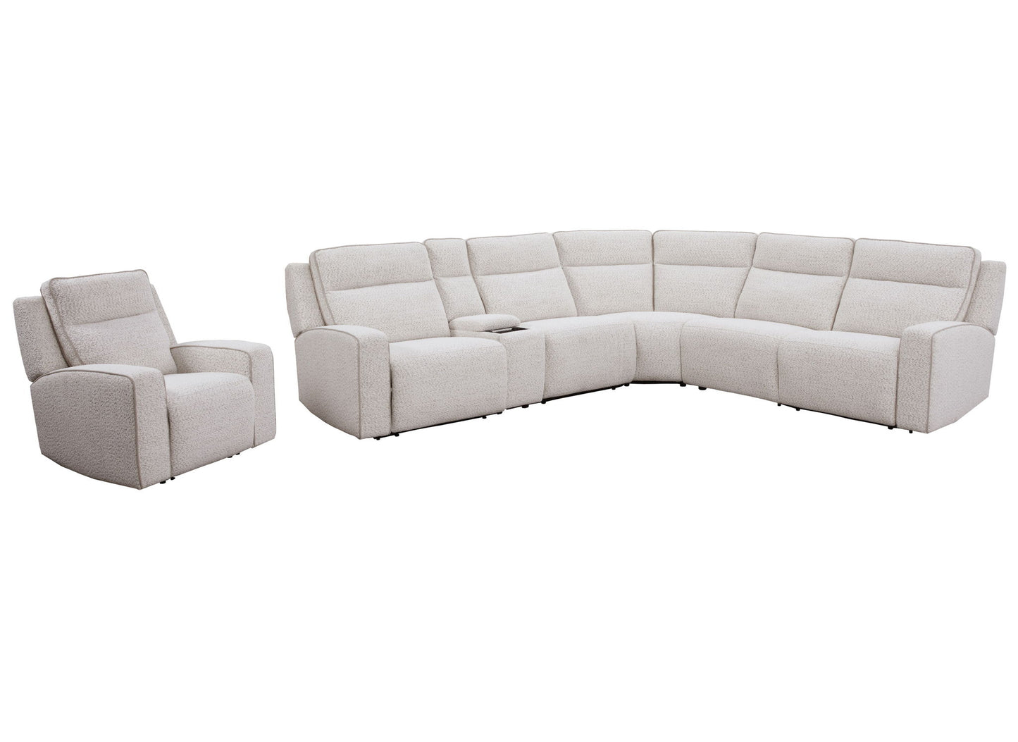 Lancaster - Power Zero Gravity Recliner P2 - Fluffy River Rock