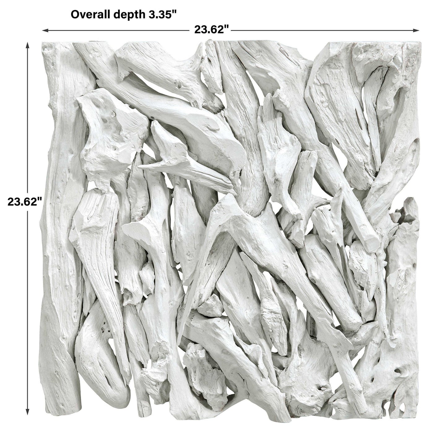 Rio - Coastal Wood Wall Decor - White
