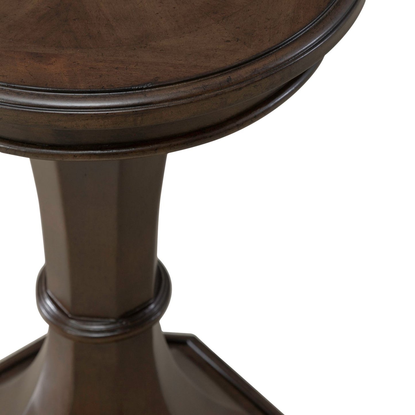 Arden Road - Round Chairside Table - Satin Cherry