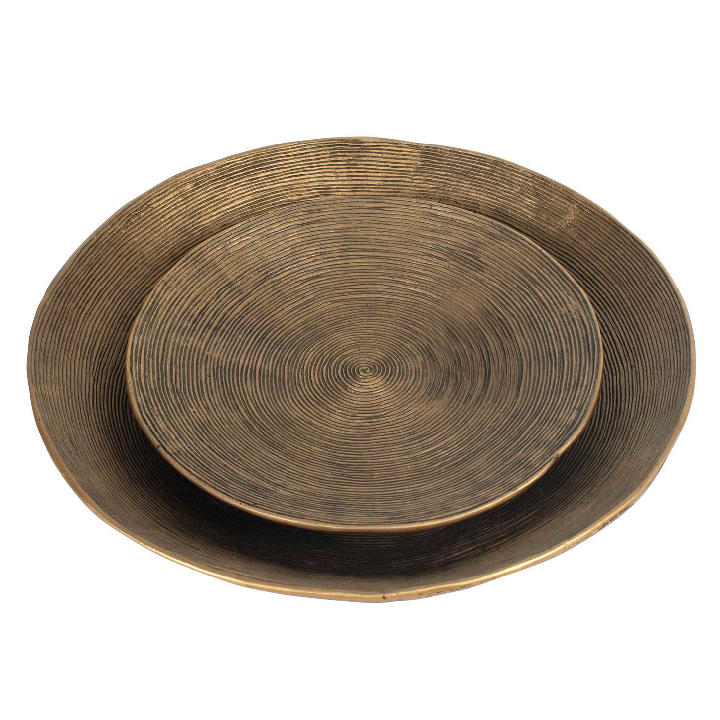 Stratum - Round Bowls (Set of 2) - Brass
