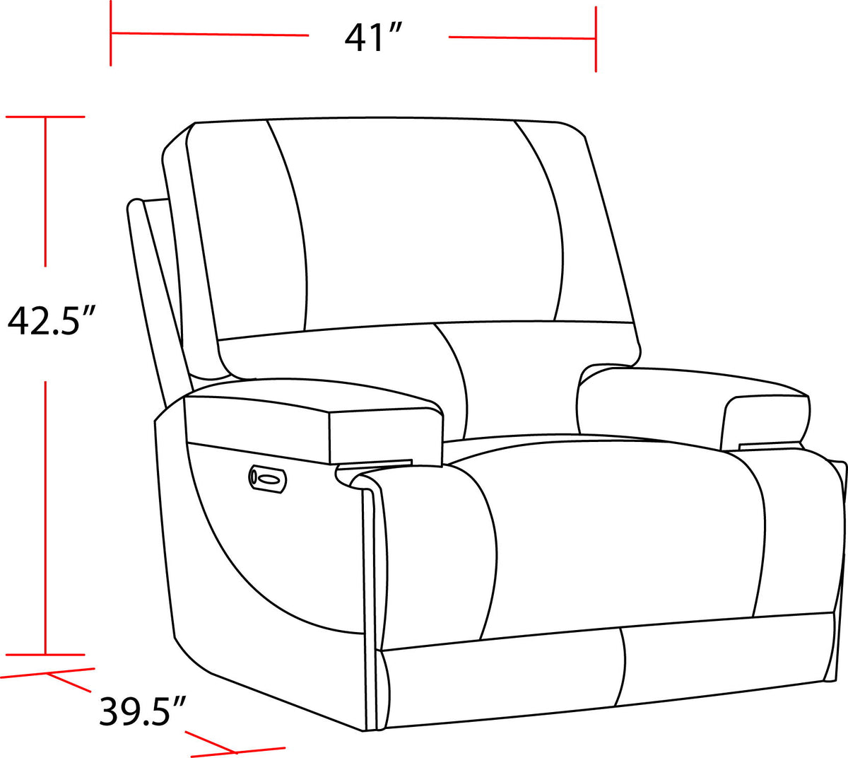 Whitman - Powered By Freemotion Cordless Power Recliner (Set of 2)