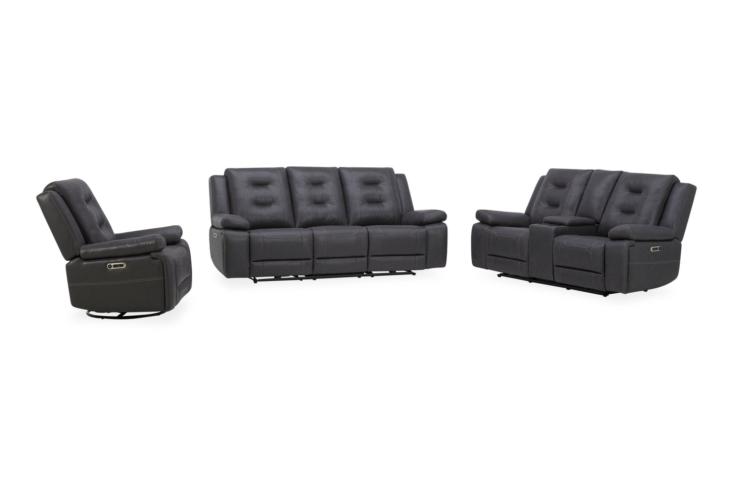 Caldwell - Power Console Loveseat