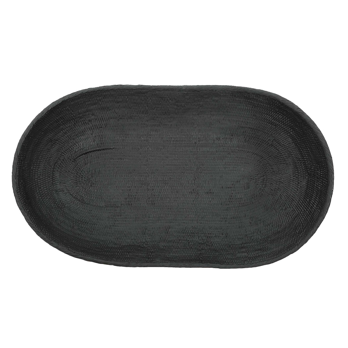 Ember - Weave Indoor-Outdoor Oblong Bowl - Black