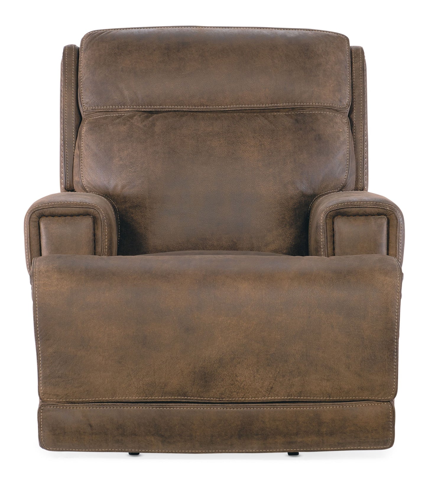 MS - Wheeler Power Recliner With Power Headrest - Dark Brown