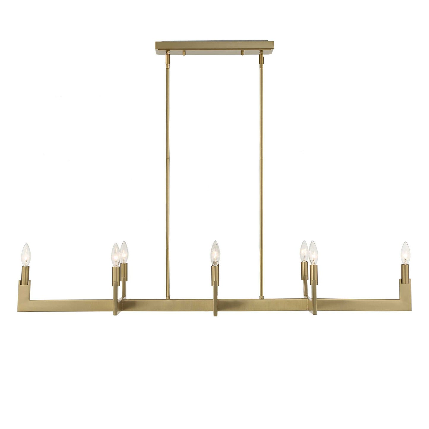 Cordoba - 8 Light Linear Chandelier - Gold