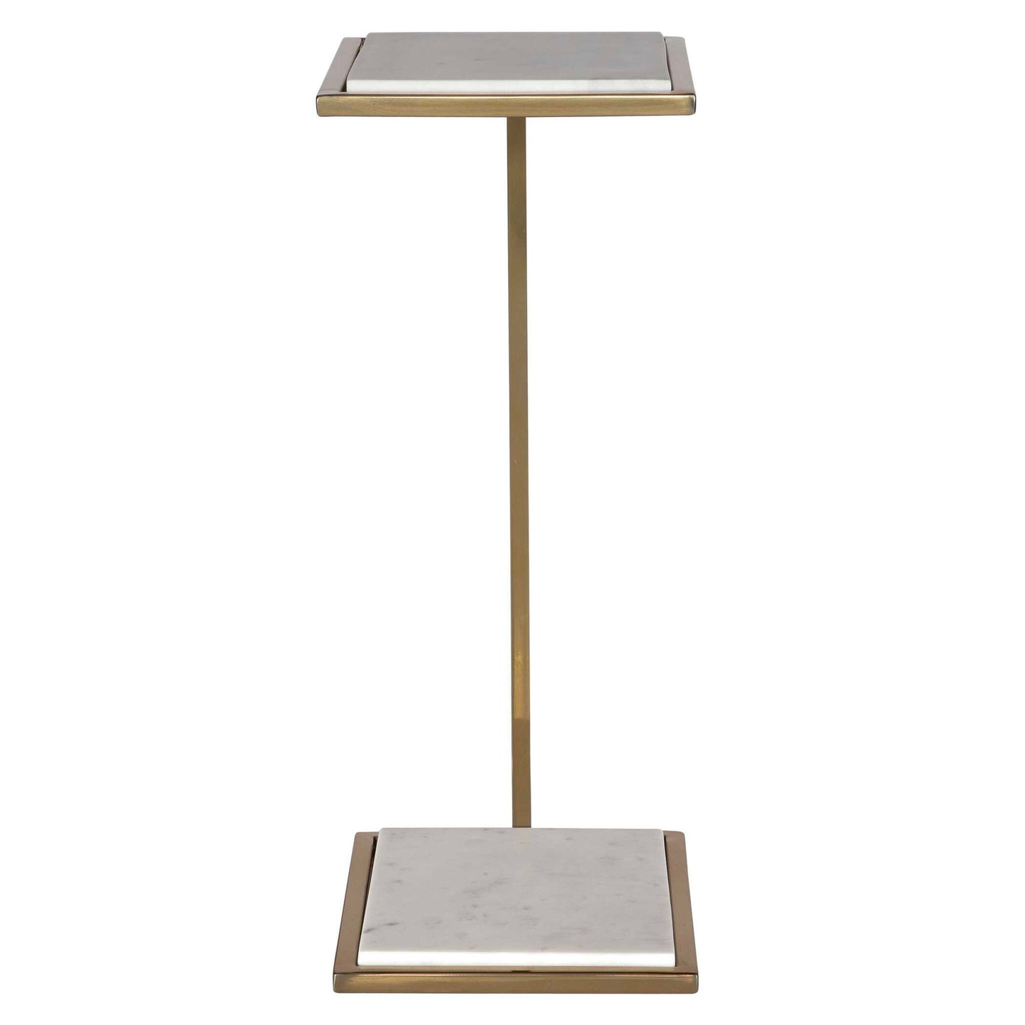 Elevate - Marble Drink Table - White