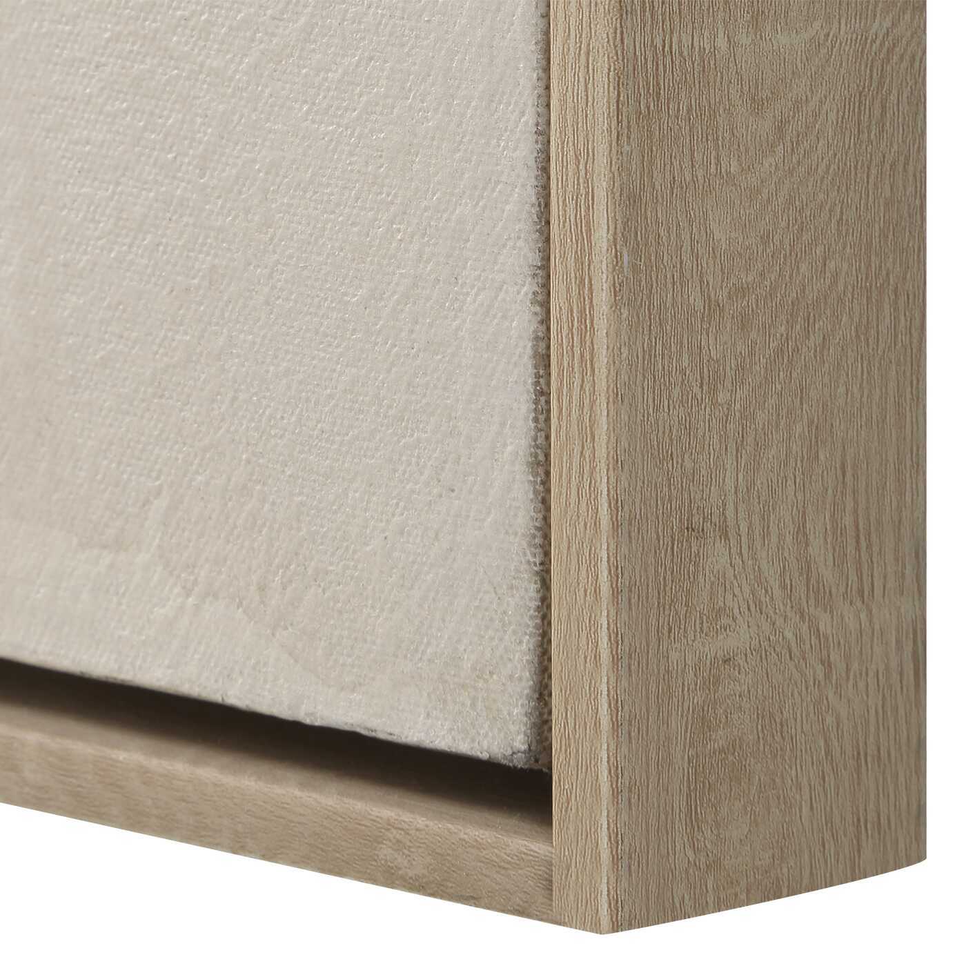 Remedy - Hand Painted Modern Canvas - Brown / Gray / White / Woodtone