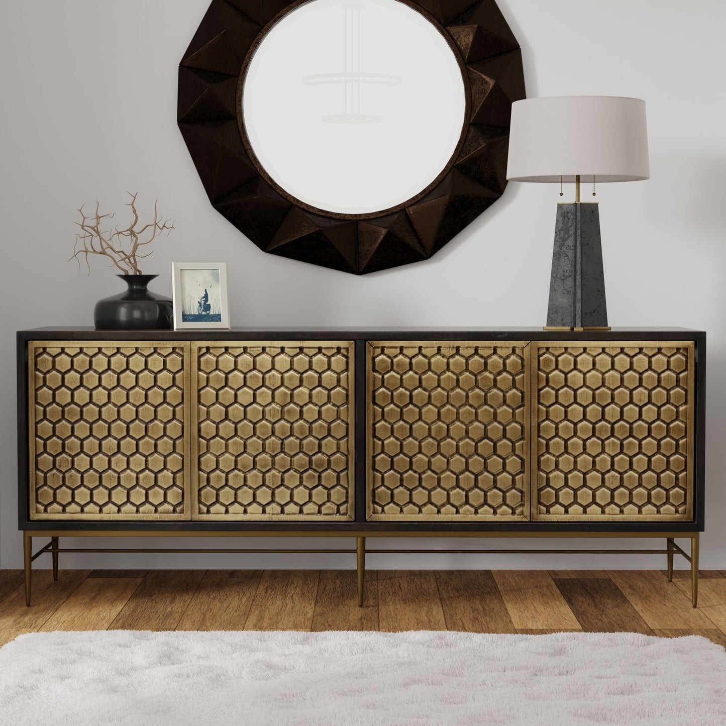 Crossings - Cairo Console - Rich Coffee Bean